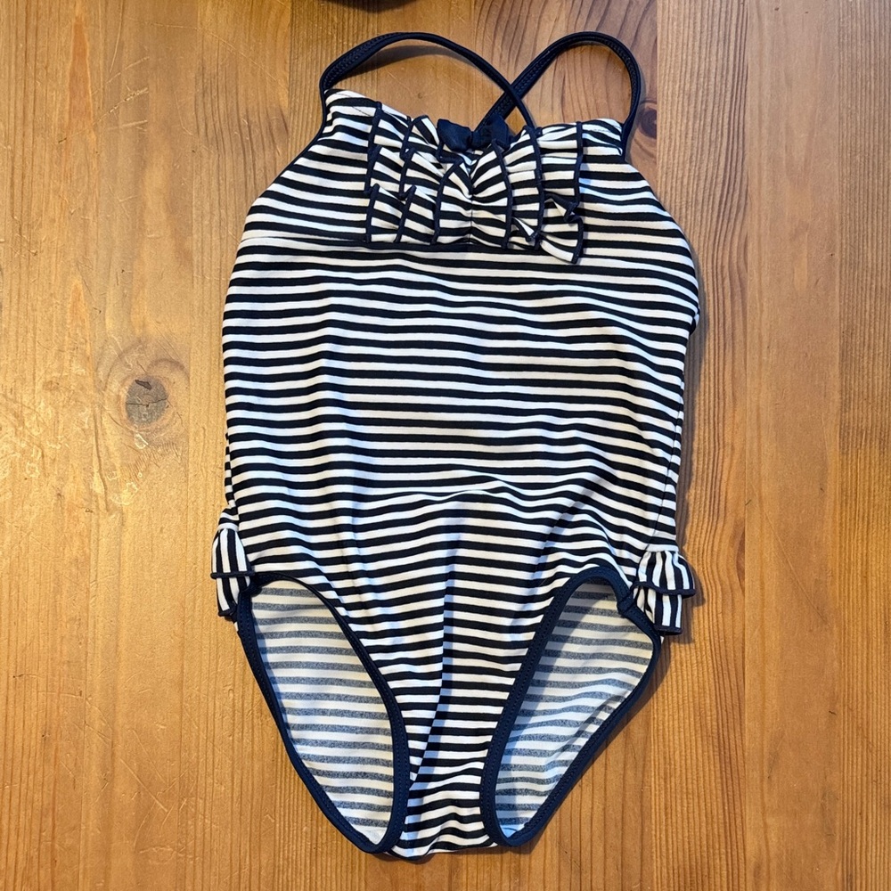 Joe Fresh Kids One Piece in Navy and White Stripes